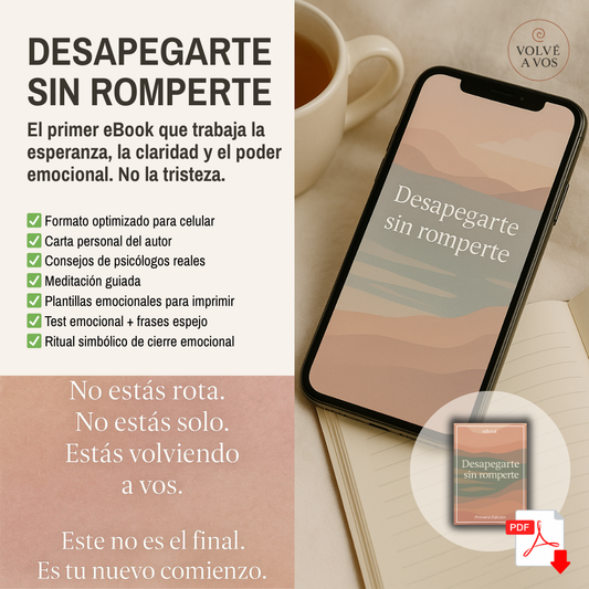 Desapegarte sin romperte — El eBook que transforma tu dolor en poder